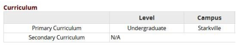 Curriculum FAQ